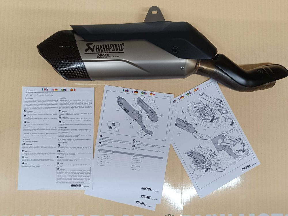 Ponteira Akrapovic Ducati Multistrada V4 V4S