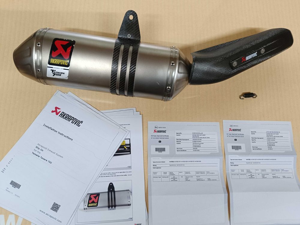 Ponteira Akrapovic Yamaha Tenere Como nova - versão RARA